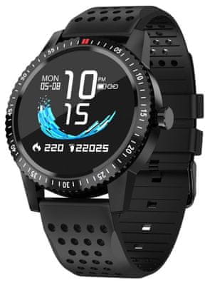 Chytré hodinky Carneo Gear šport, sledovanie tepu, kalórií, vzdialeností, krokov, spánku, vodotesné, dlhá výdrž