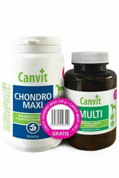 Canvit Chondro Maxi 230g+Canvit Multi pre psy 100g