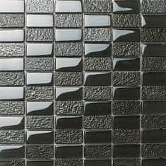 Maxwhite Mozaika DG805 sklenená čierna 30x30cm sklo- kobalt