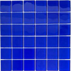 Maxwhite Mozaika CH4409PM sklenená modrá 30x30cm sklo
