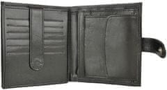 VegaLM Exkluzívna kožená peňaženka v čiernej farbe