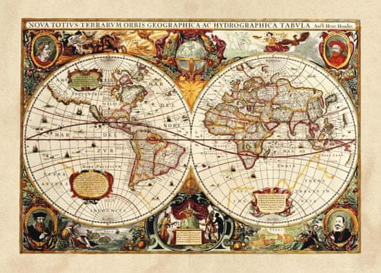 AG Design Fototapeta Historická mapa 160 x 110 cm