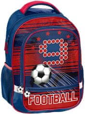 Paso Školský batoh Futbal ergonomický 43cm modrý