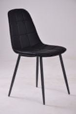 Danish Style Jedálenská stolička Titte (Súprava 4 ks), čierna