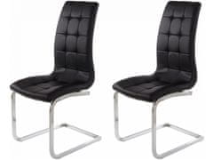 Danish Style Jedálenská stolička Brune (Súprava 2 ks), čierna
