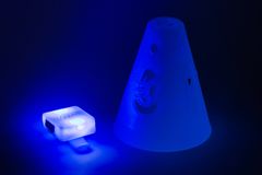 POWERSLIDE Plastové kužele Powerslide FSK LED (10ks) modrá