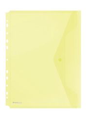 Donau Spisové dosky, s cvokom, a dierovaním, žltá, A4, PP, 8540001PL-11