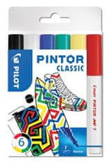 Pilot Set dekoratívnych popisovačov "Pintor F", 6 farieb klasik, 1 mm, PIN-NORM-S6-F