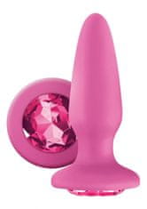 NS Novelties Análny kolík s kryštálom Glams Pink Gem