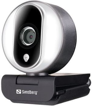 Webová kamera Sandberg Streamer USB Webcam Pro (134-12) mikrofon  rozlíšenie HD uhol 80 °