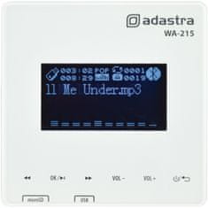 Adastra WA-215, nástenný zosilňovač 2x 15W, MP3 / FM / BT