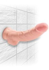 Pipedream King Cock 8" Triple Density Cock With Balls flesh
