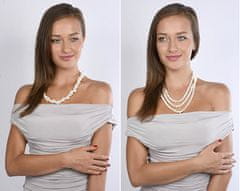 JwL Luxury Pearls Dlhý náhrdelník z bielych pravých perál JL0076
