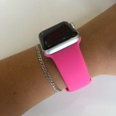 4wrist Silikónový remienok na Apple Watch – Barbie ružová 42/44/45/49 mm – S/M