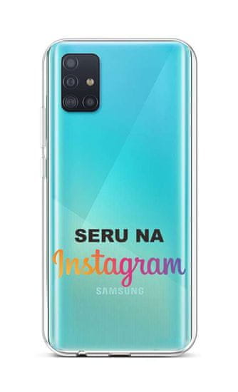 TopQ Kryt Samsung A51 silikón Instagram 51411