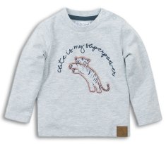 Dirkje chlapčenské tričko Tigrík 116 sivá