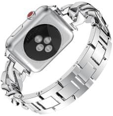 4wrist Kovový remienok Silver na Apple Watch – 42/44/45/49 mm