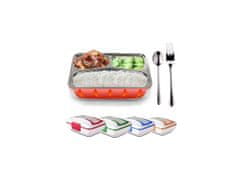 Alum online Ohrievací box na jedlo s kovovou nádobou a príborom, 220V alebo 12V (2v1)