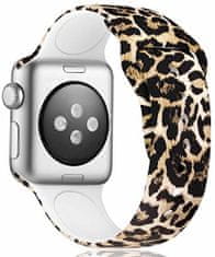 4wrist Silikónový remienok na Apple Watch – Leopardí vzor 38/40/41 mm