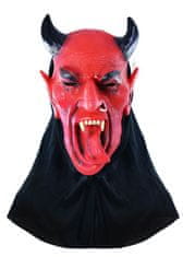 Maska čert s jazykom - 29 x 24 cm - Vianoce