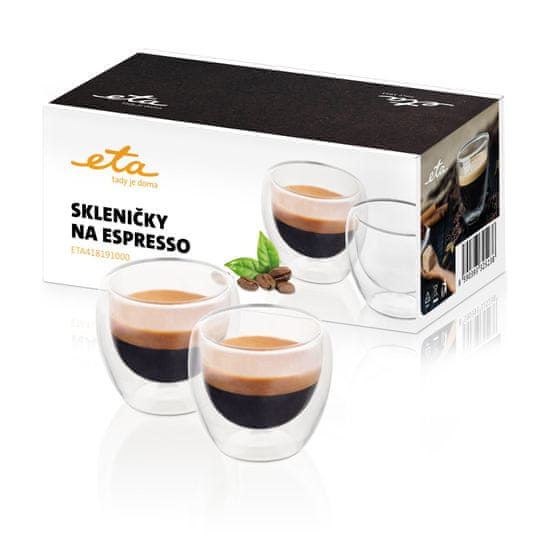 ETA Pohárik na espresso 4181 91000, 80 ml, 2ks