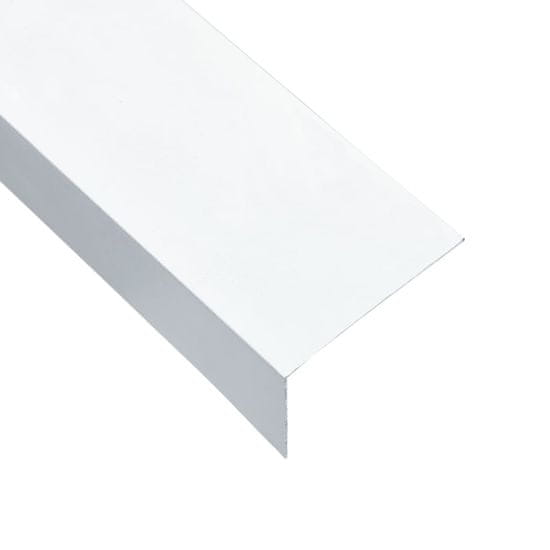 shumee Lišty v tvare L 90° 5 ks, hliník, biele 170 cm, 60x40 mm