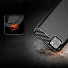 MG Carbon Case Flexible silikónový kryt na Huawei Y5p, čierny