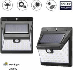 Alum online Solárne osvetlenie so senzorom pohybu, 40 LED 