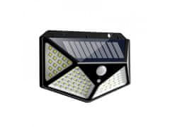 Alum online Solárne štvorstranné LED osvetlenie s pohybovým senzorom
