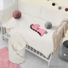 BELISIMA 2-dielne posteľné obliečky Dino 3D 100/135 smotanovo-ružové
