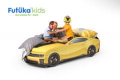 Futuka Kids Postieľka auto UNO Kamaro, Fl-Alcantara, LED svetlá, Spodné svetlo, Spojler
