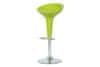 barová stolička, plast zelený/chróm AUB-9002 LIM