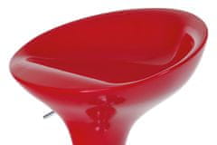 Autronic barová stolička, plast červený/chróm AUB-9002 RED