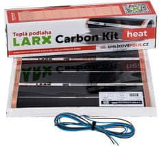 LARX Carbon Kit heat 144 W, vykurovacia fólia pre svojpomocnú inštaláciu, dĺžka 1,6 m, šírka 0,5 m