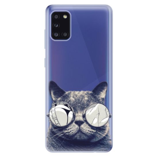 iSaprio Silikónové puzdro - Crazy Cat 01 pre Samsung Galaxy A31