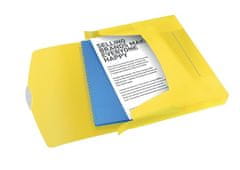 Esselte Box na spisy s gumičkou "Jumbo Vivida", Vivida žltá, 40 mm, A4, PP, 624052