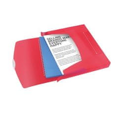 Esselte Box na spisy s gumičkou "Jumbo Vivida", Vivida červená, 40 mm, A4, PP, 624048