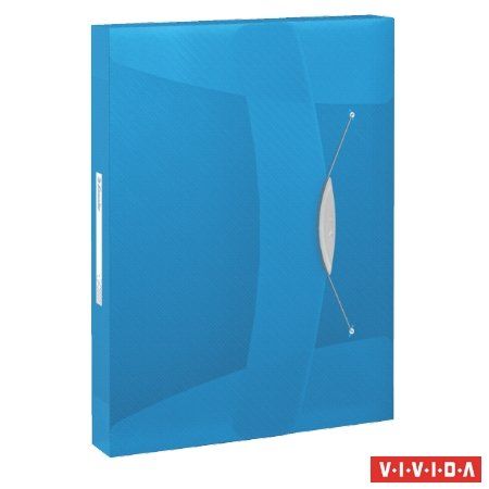 Esselte Box na spisy s gumičkou "Jumbo Vivida", Vivida modrá, 40 mm, A4, PP, 624047