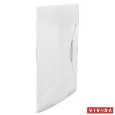 Esselte Dosky na spisy "Vivida", s gumičkou, biela, 15 mm, A4, PP, 624044