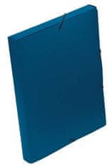 VIQUEL Dosky s gumičkou "Coolbox", modré, PP, 30 mm, A4, 021302-09