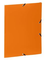 VIQUEL Dosky s gumičkou "Standard", oranžová, PP, 15 mm, A4, 133004-08