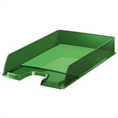 Esselte Odkladač "Europost", transparentný, zelená, plast, 623597