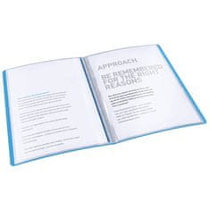 Esselte Katalógová kniha "Vivida", mäkká, modrá, A4, 20 vreciek, 623990