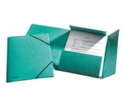 Esselte Prešpánové dosky na spisy, "Rainbow", zelená, A4, 15 mm, prešpánový kartón, 26596