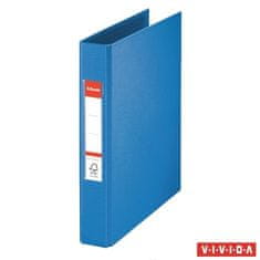 Esselte Krúžkový zakladač "Standard", Vivida modrá, 2 krúžky, 42 mm, A5, PP, 47685