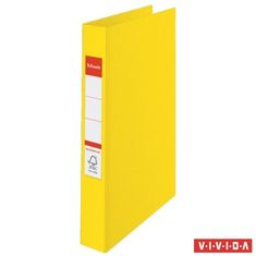 Esselte Krúžkový zakladač "Standard", Vivida žltá, 2 krúžky, 42 mm, A4, PP, 14450