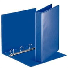 Esselte Kroužkový pořadač, s průhlednými kapsami, modrá, 4 D kroužky, 50 mm, A4, PP, 49715