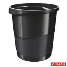 Esselte Odpadkový kôš "Europost", Vivida čierna, 14 l, 623952