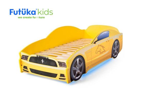 Futuka Kids  Posteľ auto LIGHT F-Mustang, Spodná svetlo