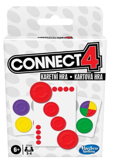 HASBRO Kartová hra Connect 4